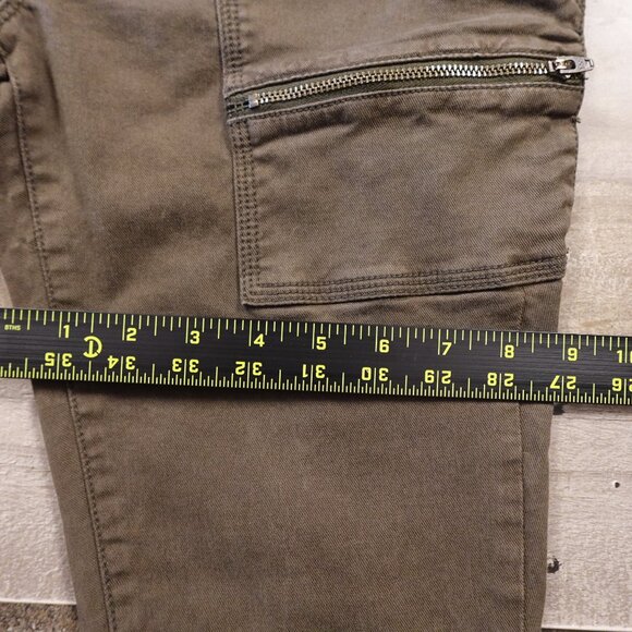 Joie Utility Cargo Skinny Pants Women’s 29 Olive Brown Zip Pocket Casual - Picture 8 of 15